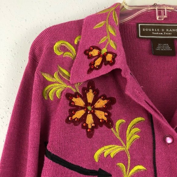 Double D Ranch | Embroidered Knit Cardigan - Picture 2 of 4